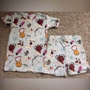 Disney Hercules short set pajamas bamboo 2T